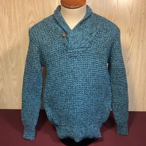 Vintage 1980’s Mens Woolrich shawl collar wool sweater size medium